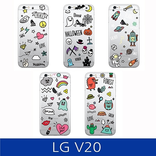 LG V20. 캐릭터 아이콘 케이스 F800 case